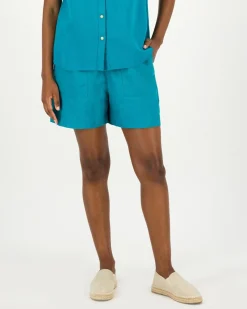 Women Old Khaki Shorts>Amber Linen Shorts
