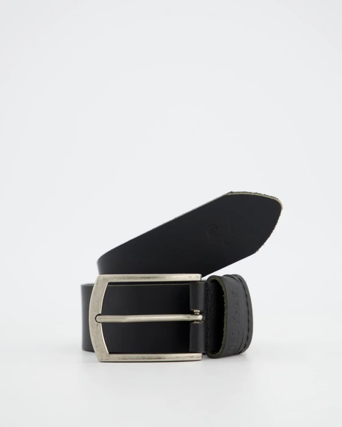 Men Old Khaki Belts>Cyprus Stud And Loop Detail Leather Belt
