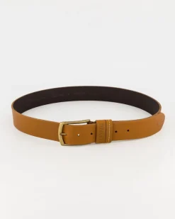 Men Old Khaki Belts>Cyprus Stud And Loop Detail Leather Belt