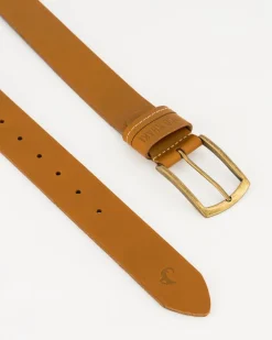 Men Old Khaki Belts>Cyprus Stud And Loop Detail Leather Belt