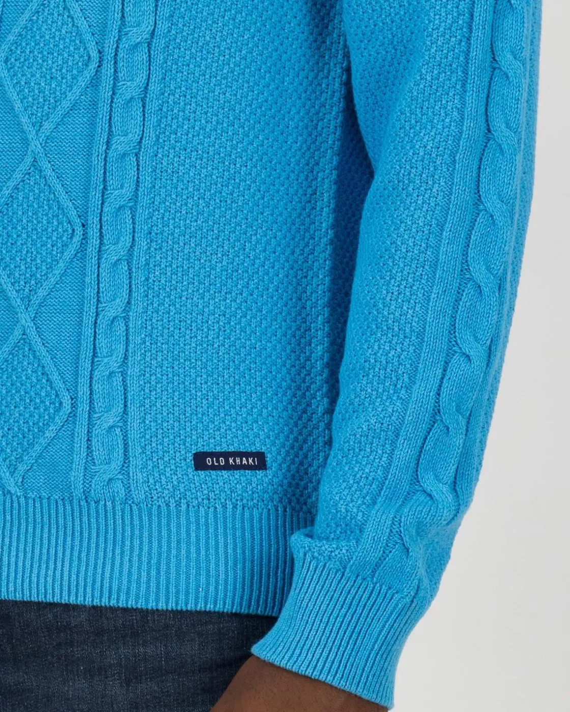 Men Old Khaki Knitwear>Men'S Adrian Cable Knit