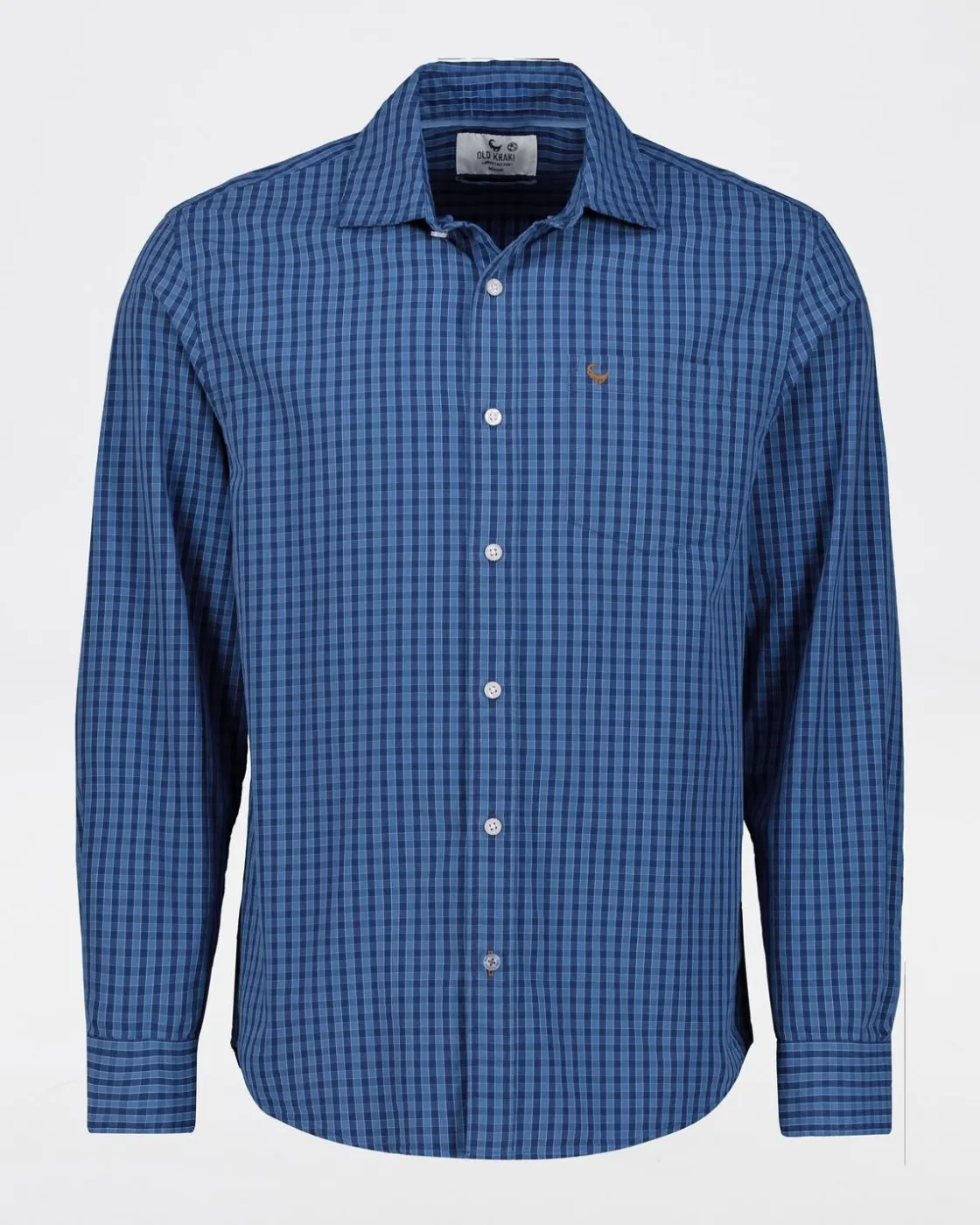 Men Old Khaki Shirts>Men'S Arc Gingham Check Regular Fit Shirt