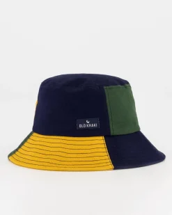Men Old Khaki Headwear>Men'S Bali Colour-Block Panelled Bucket Hat