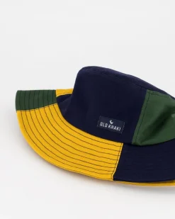 Men Old Khaki Headwear>Men'S Bali Colour-Block Panelled Bucket Hat