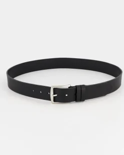 Men Old Khaki Belts>Men'S Benjamin Rolled Edge Leather Belt