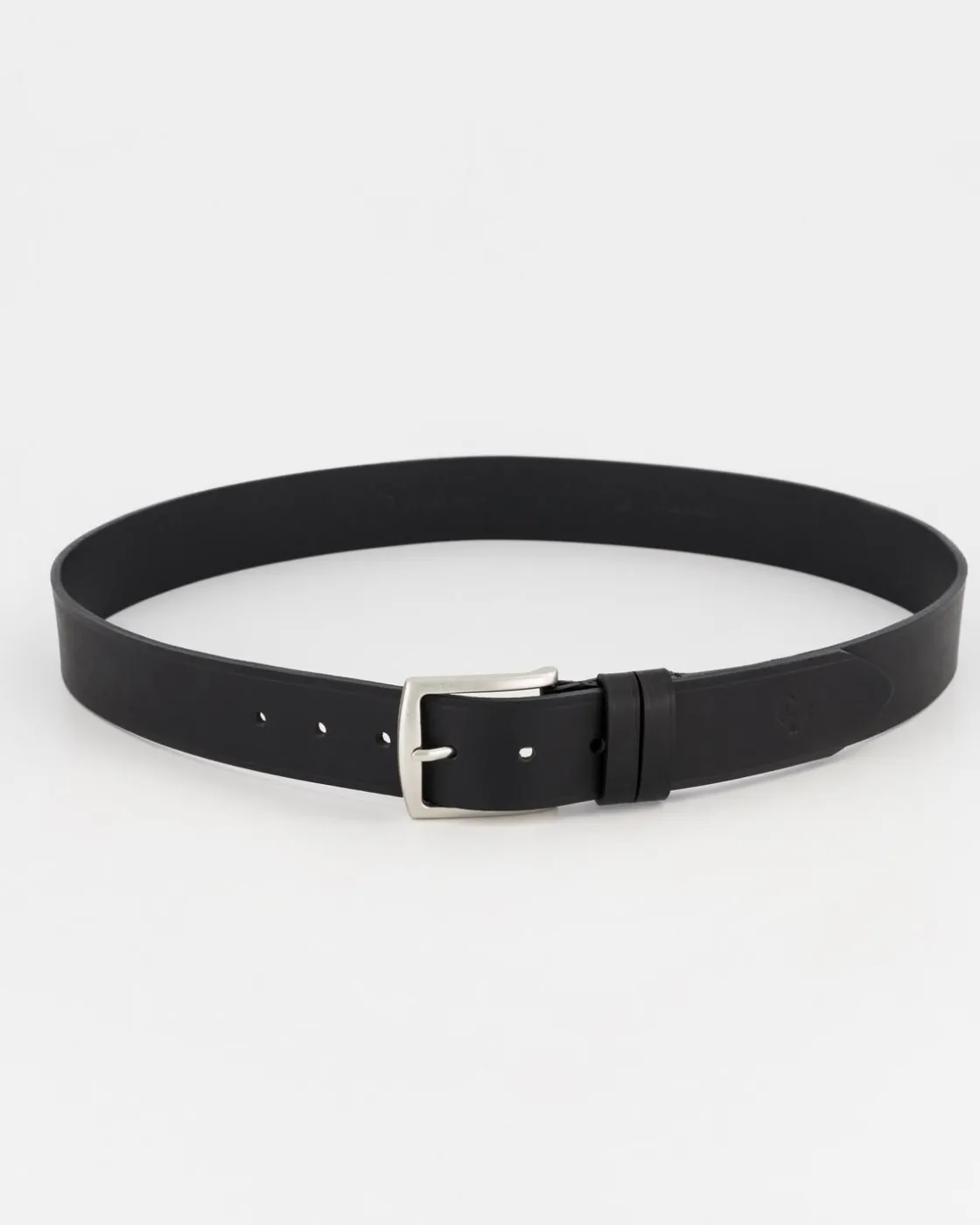 Men Old Khaki Belts>Men'S Benjamin Rolled Edge Leather Belt