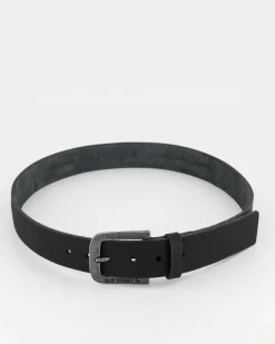 Men Old Khaki Belts>Men'S Bennett Branded Leather Belt