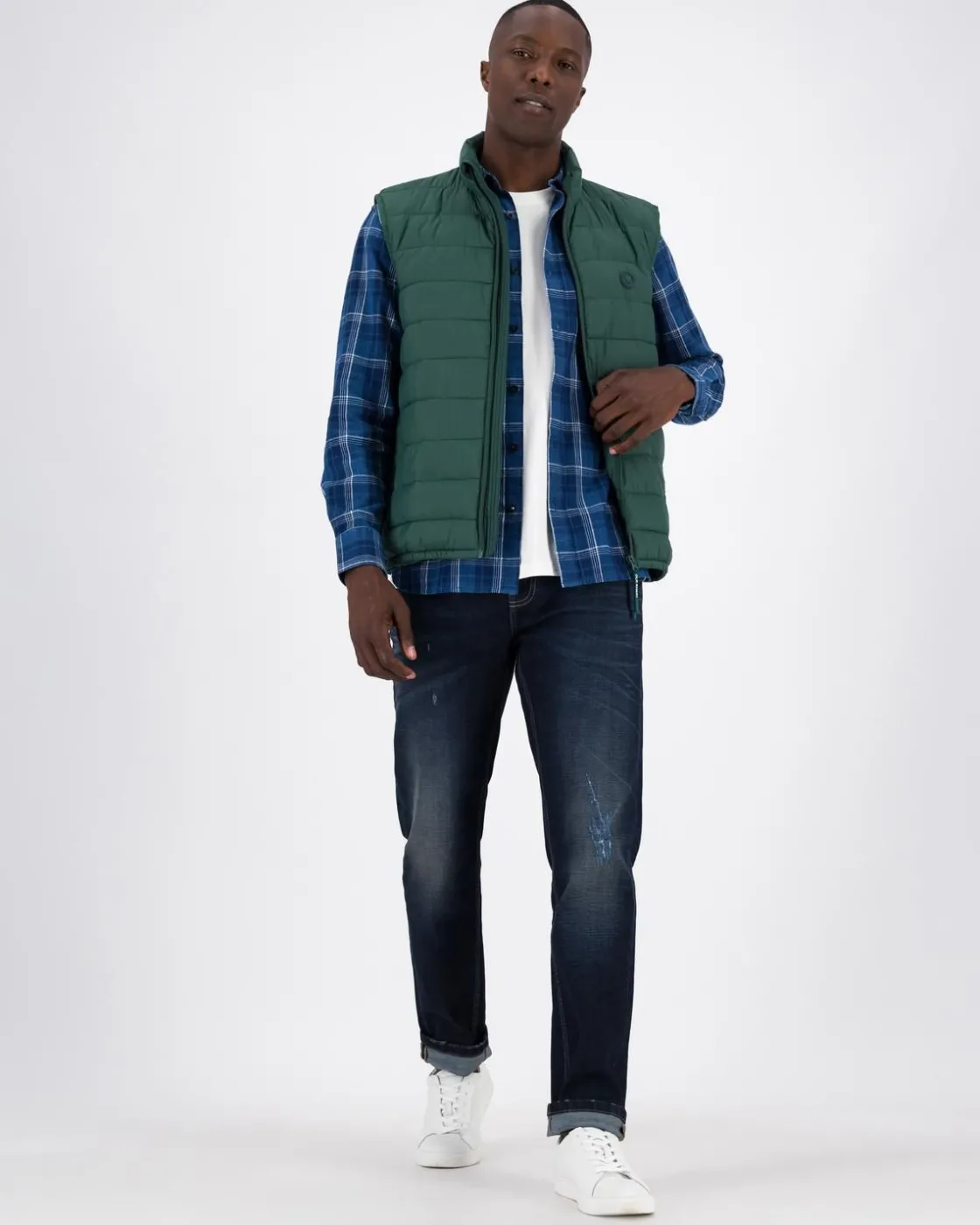 Men Old Khaki Jackets>Men'S Caleb Rib Stop Quilted Gilet