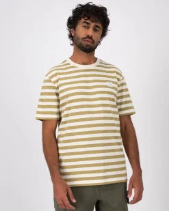 Men Old Khaki T-Shirts>Men'S Charlie Standard Fit Striped T-Shirt