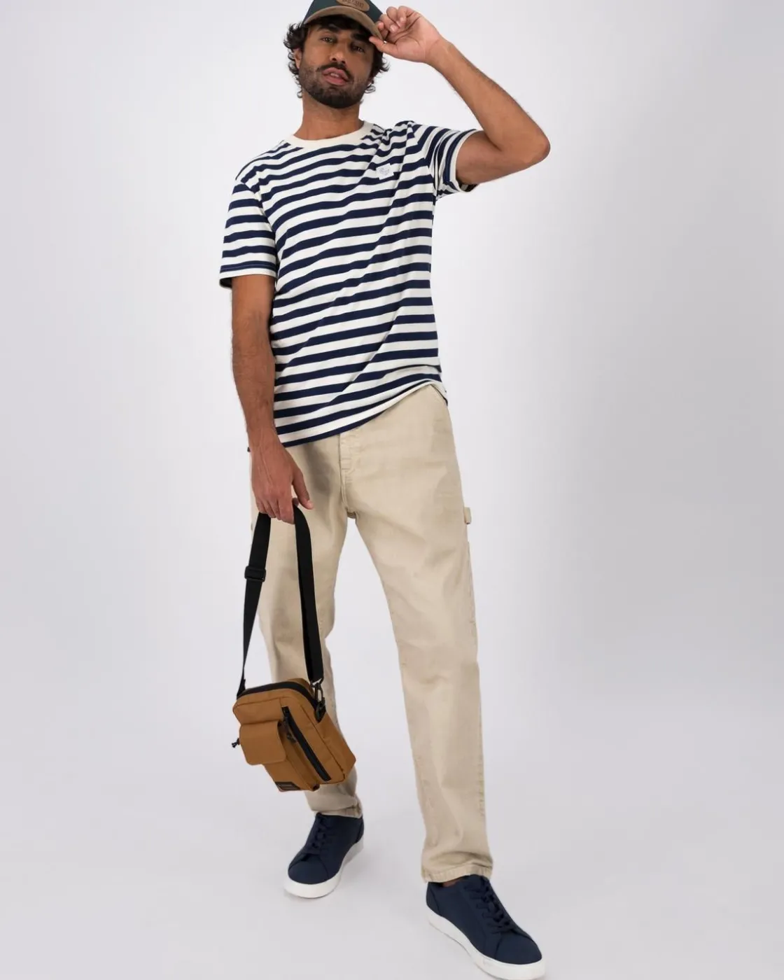 Men Old Khaki T-Shirts>Men'S Charlie Standard Fit Striped T-Shirt