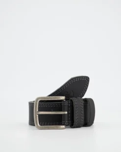 Men Old Khaki Belts>Men'S Daniel Double Stitch Leather Belt