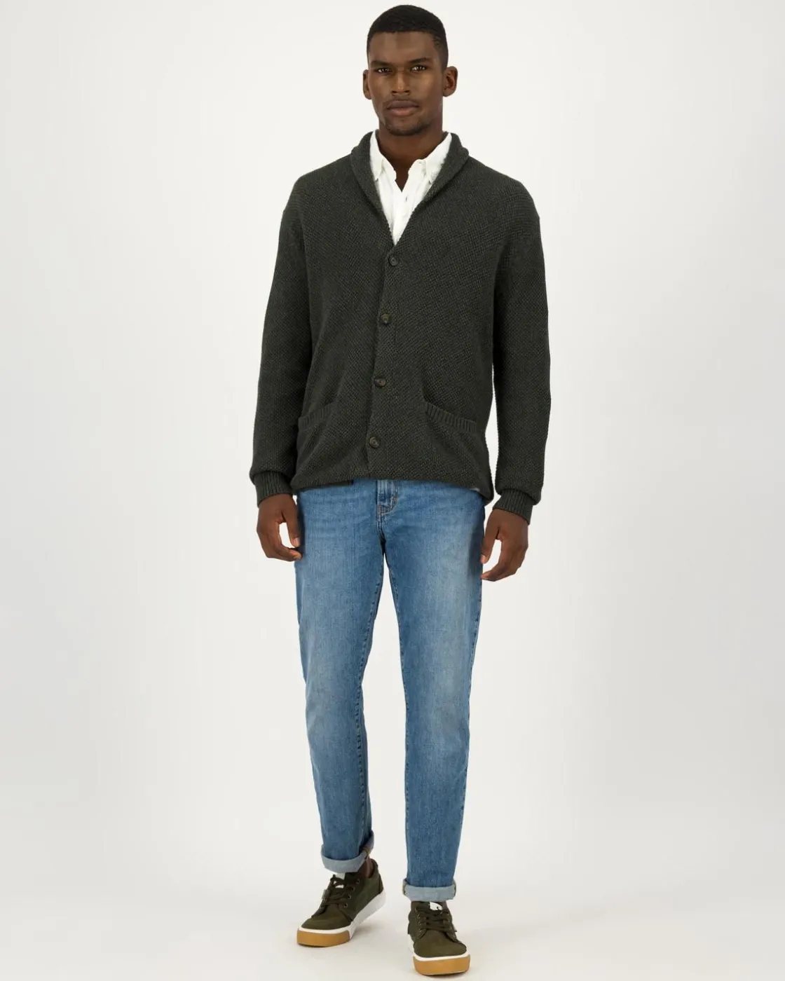 Men Old Khaki Knitwear>Men'S Daniel Knit Cardigan