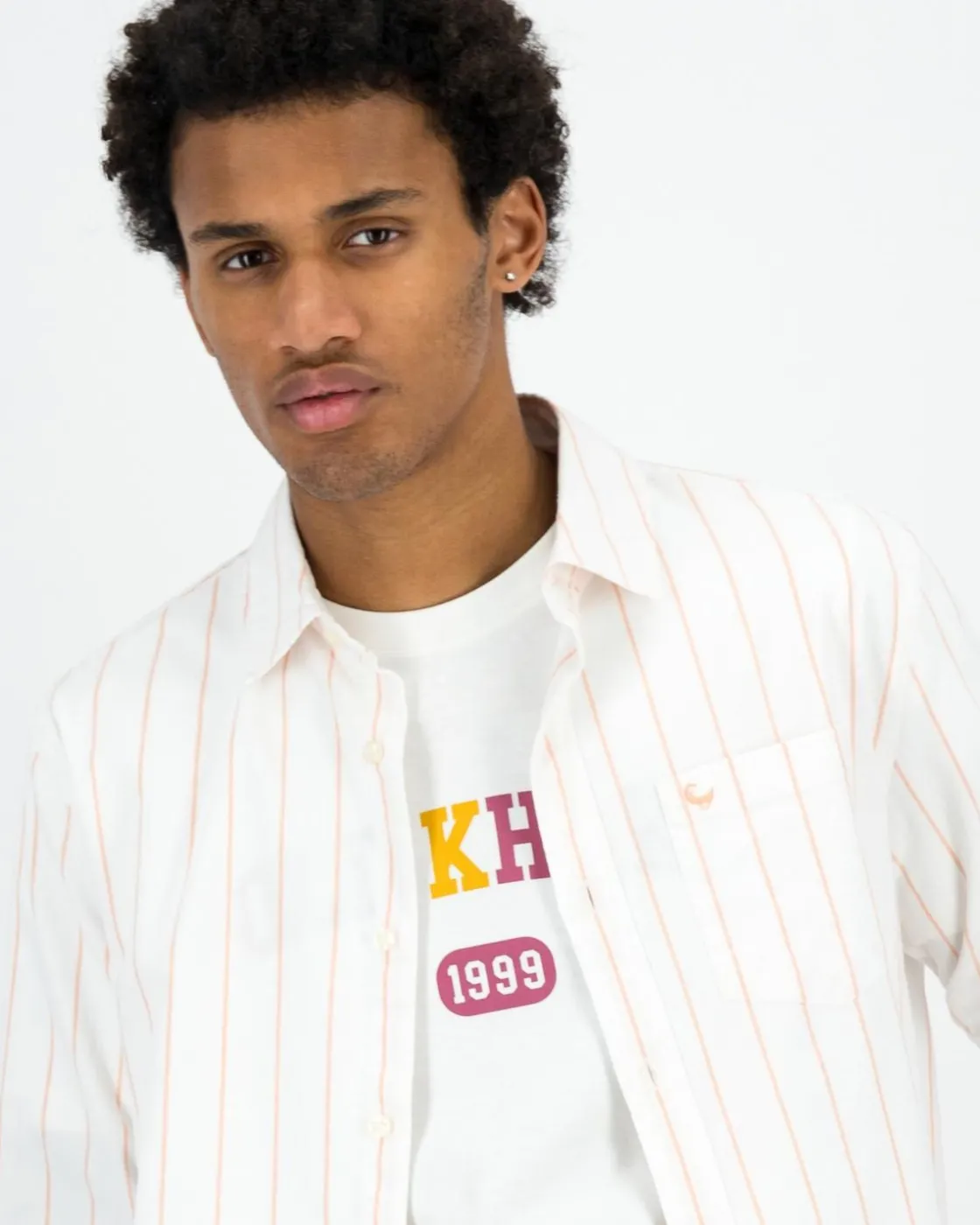 Men Old Khaki Shirts>Men'S Darren Oxford Stripe Shirt