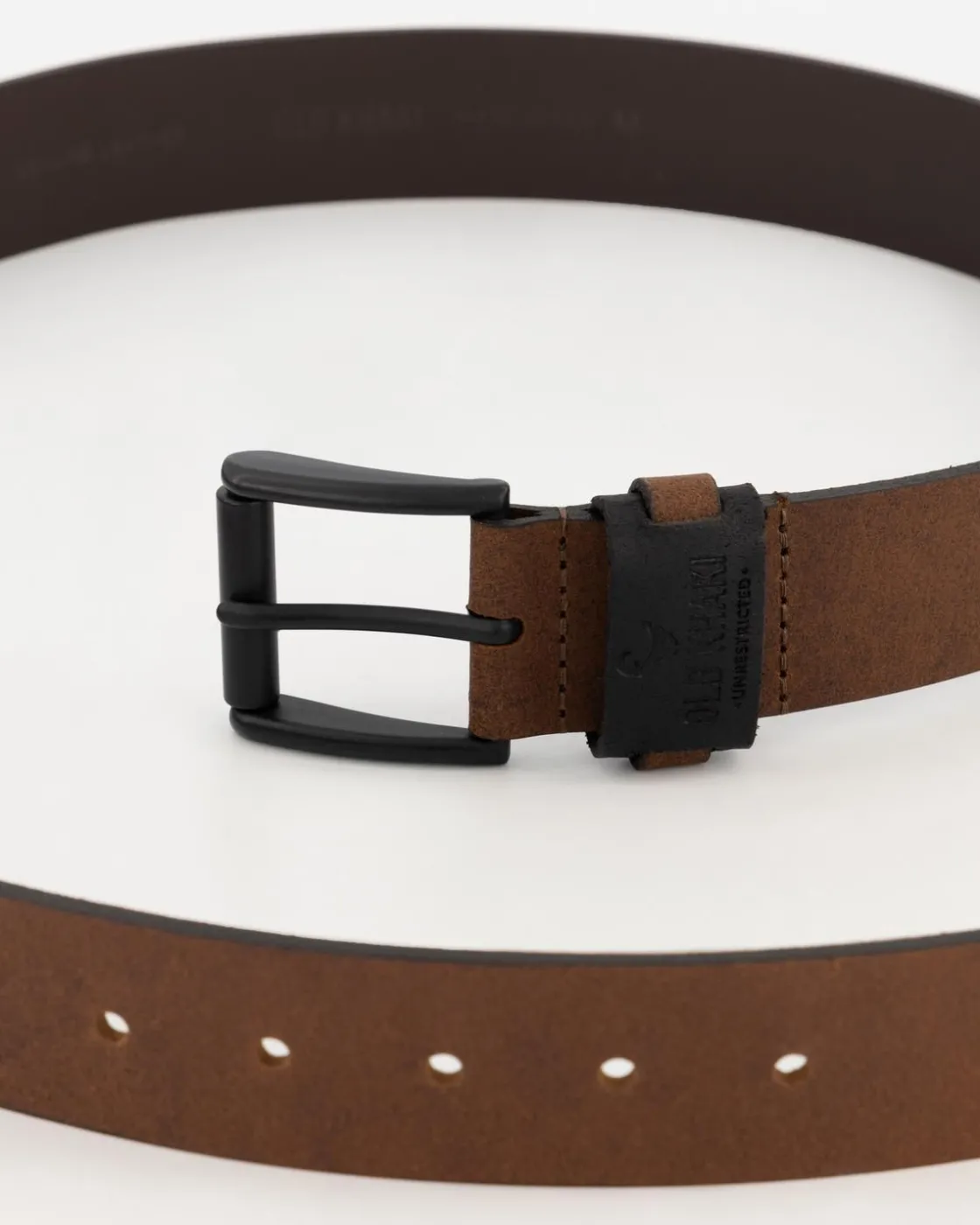 Men Old Khaki Belts>Men'S Davian Two-Tone Leather Belt