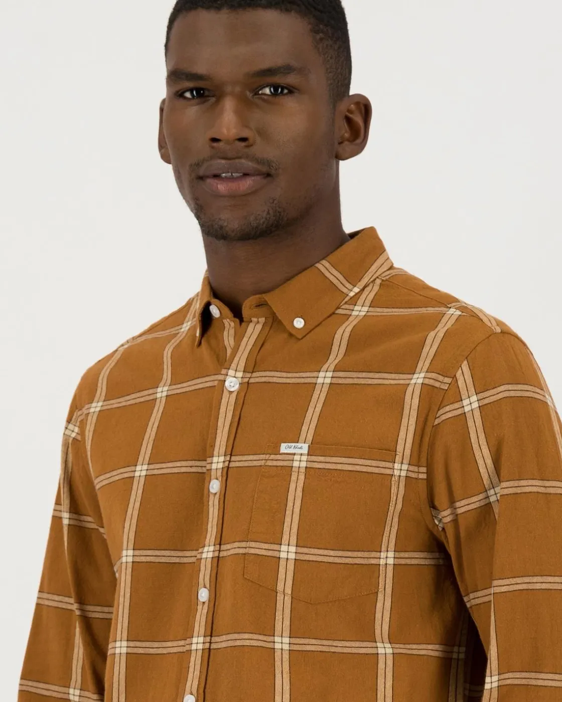 Men Old Khaki Shirts>Men'S Derek Textured Slim Fit Shirt