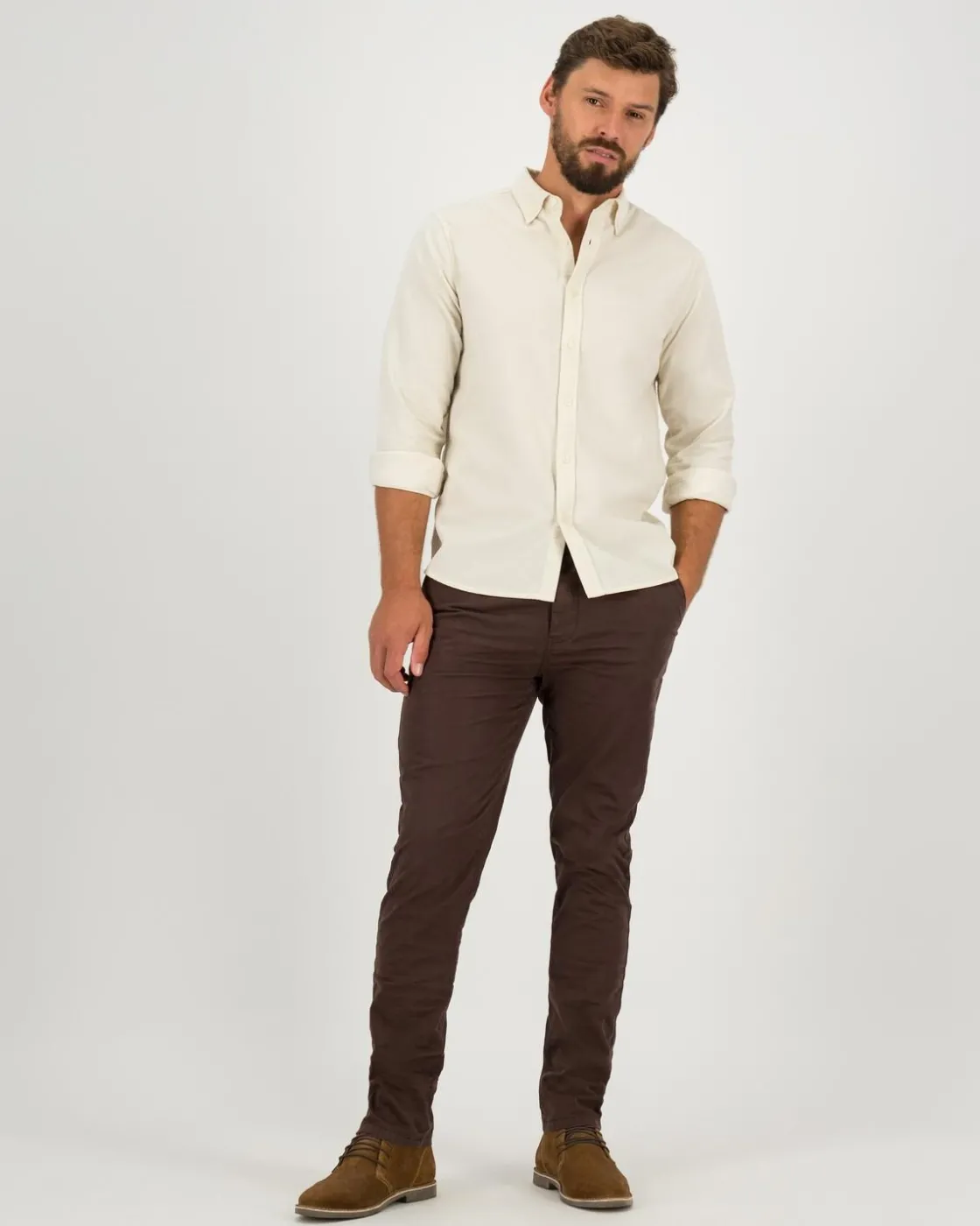 Men Old Khaki Shirts>Men'S Foster Slim Fit Corduroy Shirt