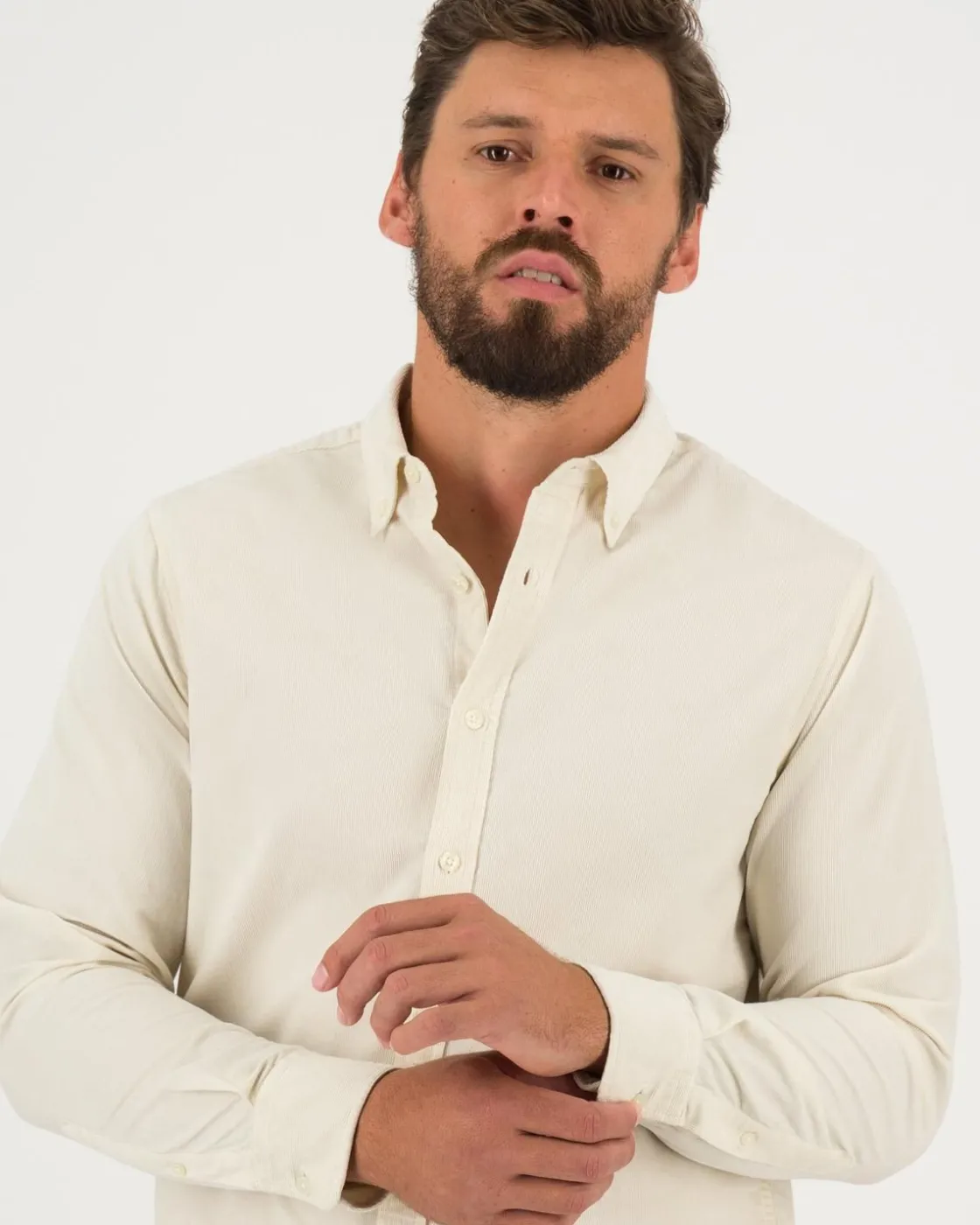 Men Old Khaki Shirts>Men'S Foster Slim Fit Corduroy Shirt