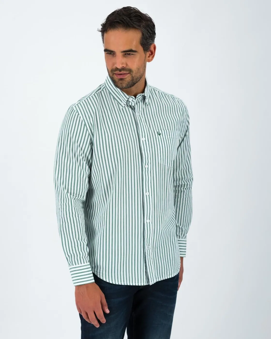 Men Old Khaki Shirts>Men'S Garnet Stripe Shirt