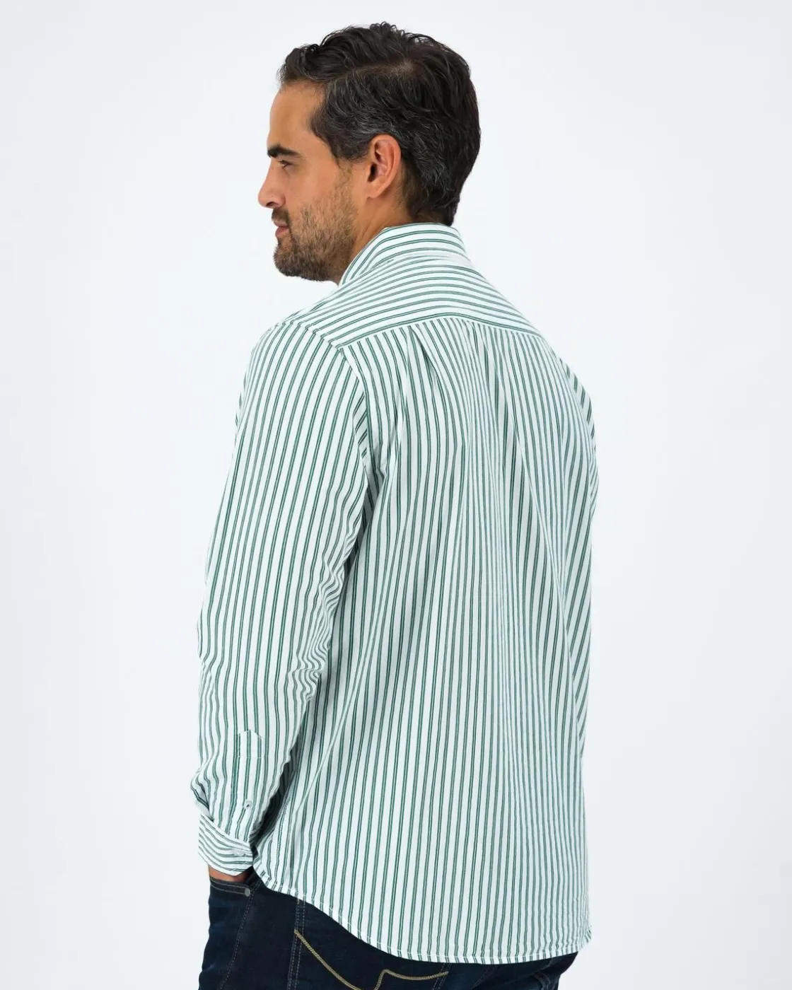 Men Old Khaki Shirts>Men'S Garnet Stripe Shirt
