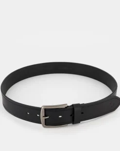 Men Old Khaki Belts>Men'S Grady Topstitch Rolled Edge Leather Belt