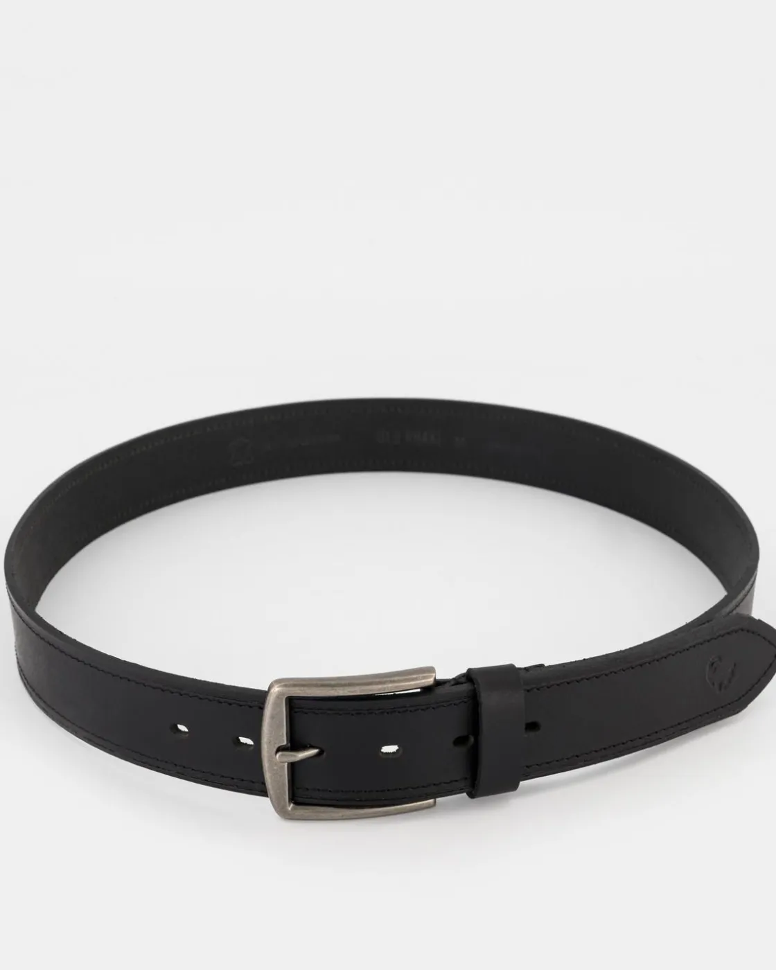 Men Old Khaki Belts>Men'S Grady Topstitch Rolled Edge Leather Belt