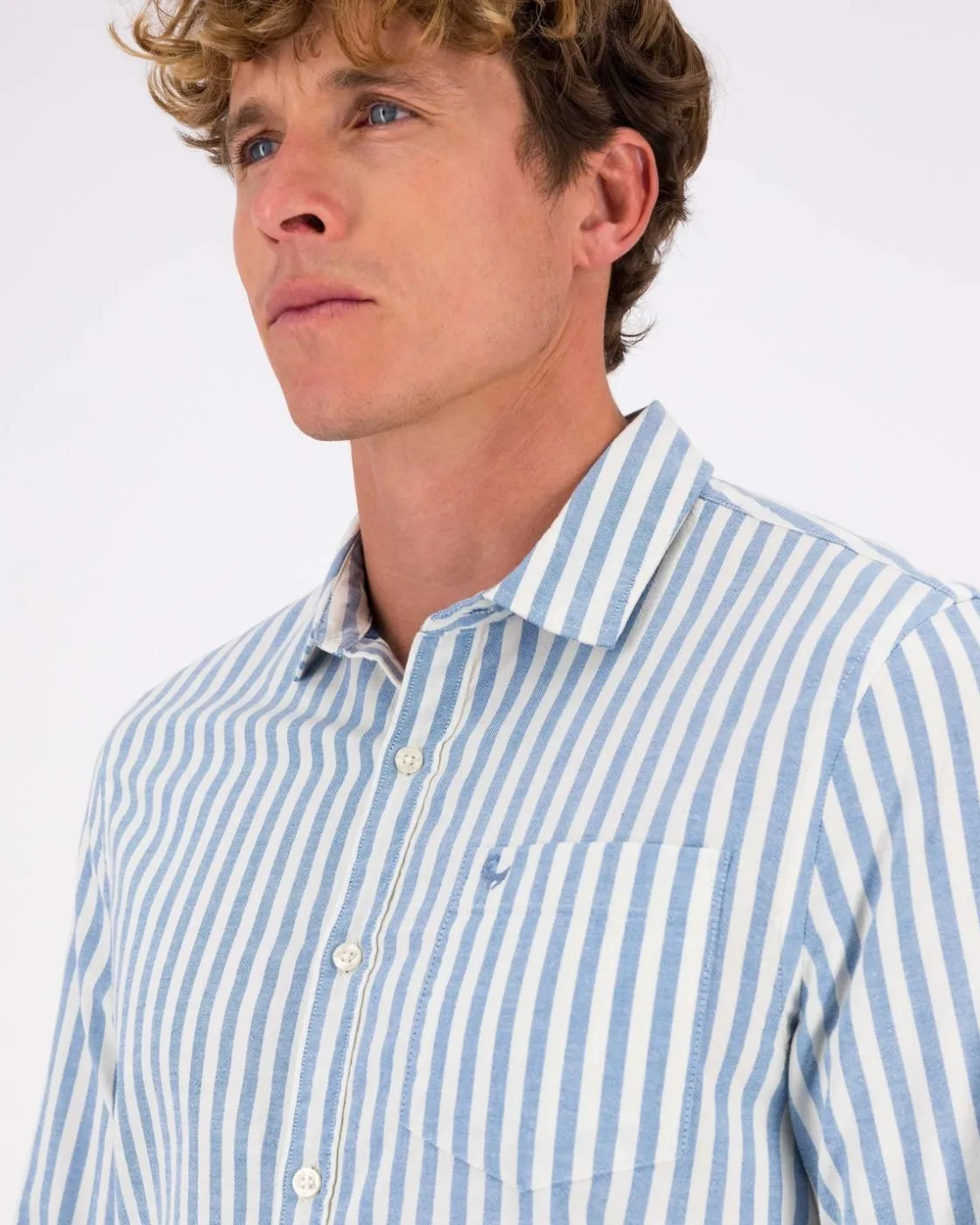 Men Old Khaki Shirts>Men'S Hayden Stripe Slim Fit Shirt