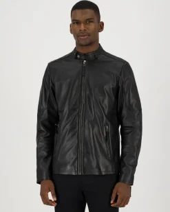 Men Old Khaki Jackets>Men'S Hugo Leather Jacket