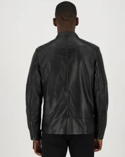 Men Old Khaki Jackets>Men'S Hugo Leather Jacket