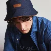 Men Old Khaki Headwear>Men'S Jack Denim Bucket Hat