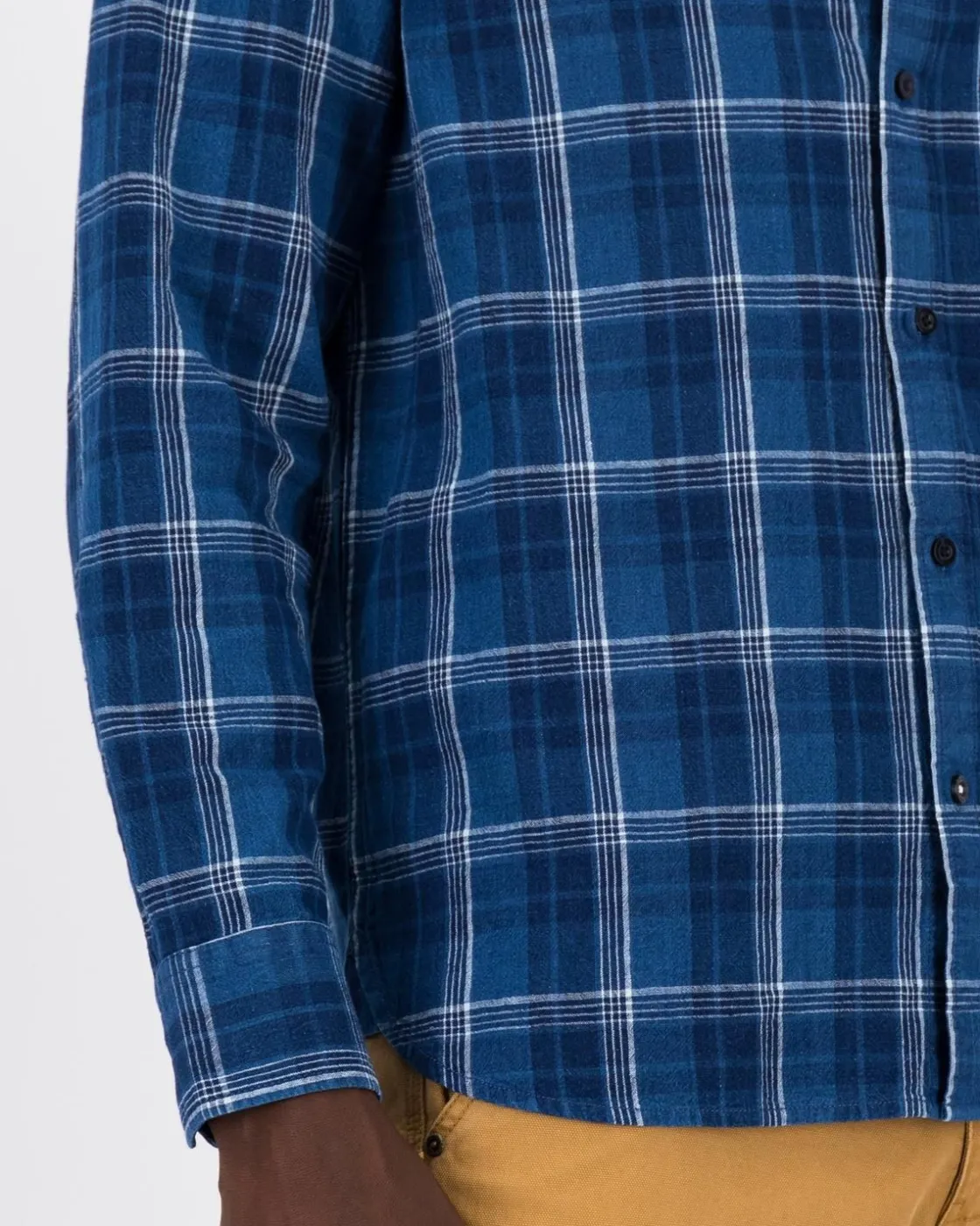 Men Old Khaki Shirts>Men'S Jean Check Shirt