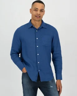 Men Old Khaki Shirts>Men'S Jesse Regular Fit Linen Shirt