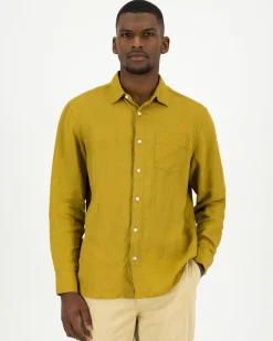 Men Old Khaki Shirts>Men'S Jesse Regular Fit Linen Shirt