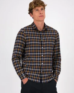 Men Old Khaki Shirts>Men'S Kaz Check Slim Fit Shirt