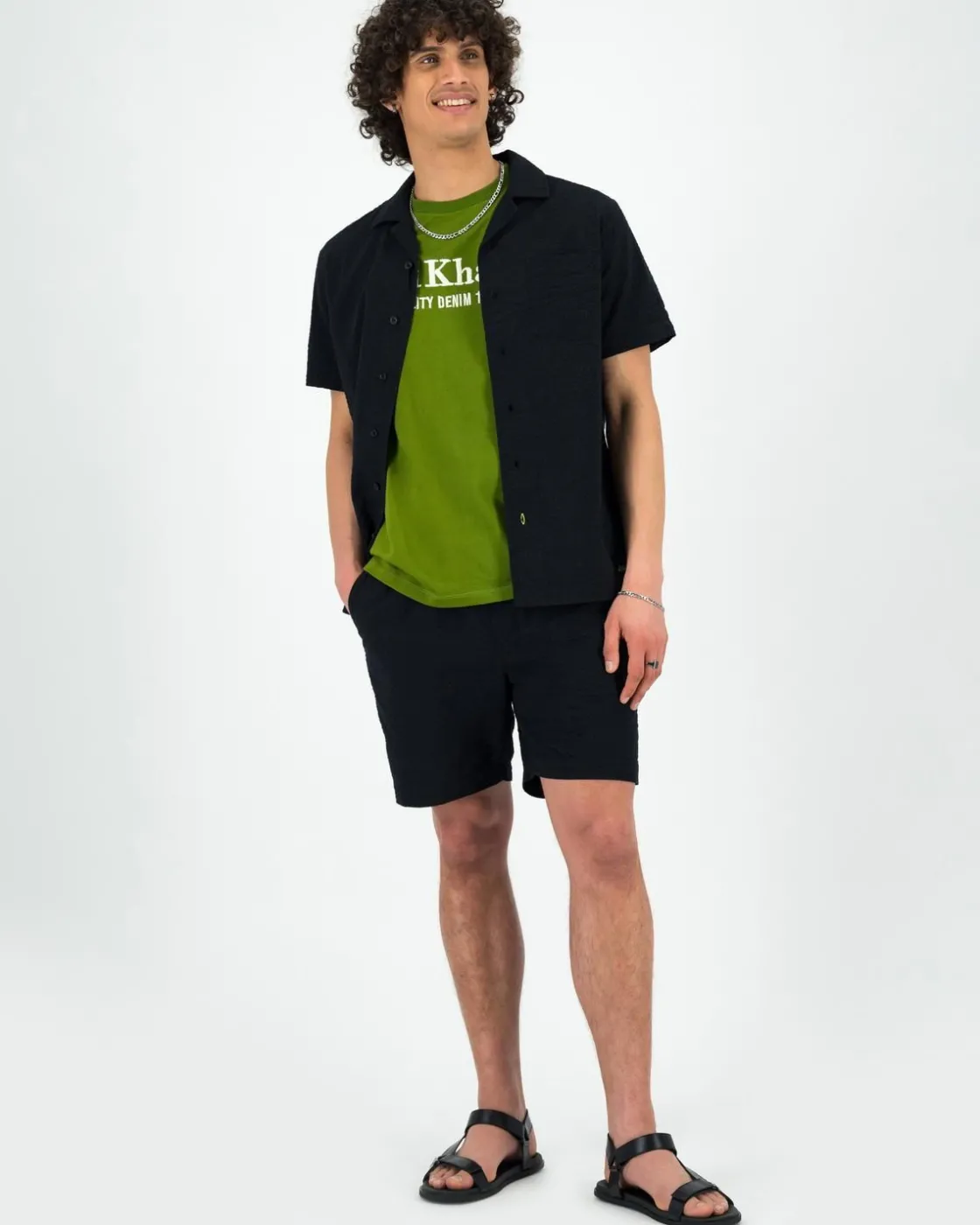 Men Old Khaki T-Shirts>Men'S Kelly Oversized Fit T-Shirt