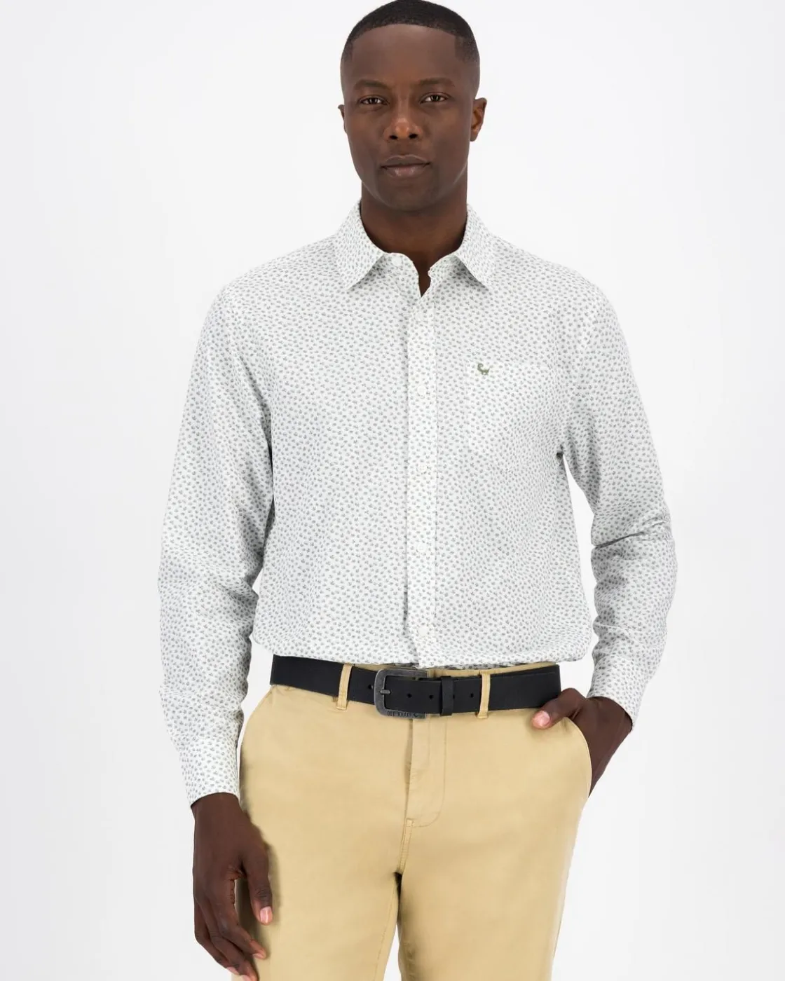 Men Old Khaki Shirts>Men'S Lee Regular Fit Ditsy Shirt
