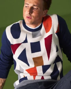 Men Old Khaki Knitwear>Men'S Leon Branded Knit