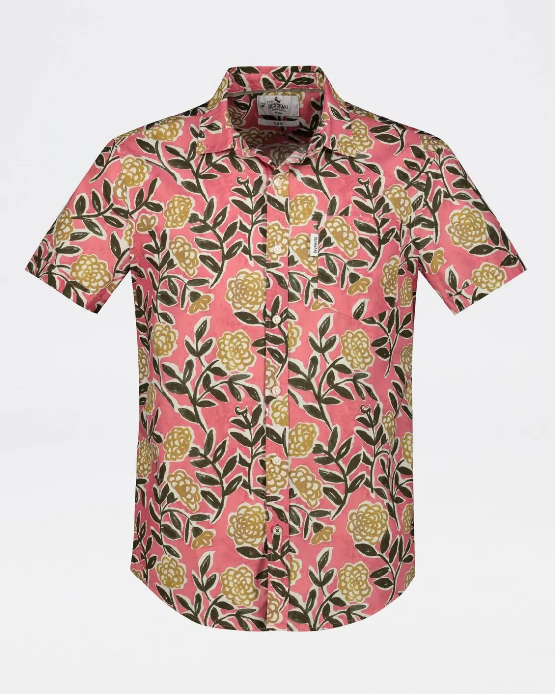 Men Old Khaki Shirts>Men'S Luther Slim Fit Floral Shirt