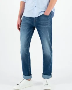 Men Old Khaki Denim>Men'S Mayson Slim Mid Wash Denim