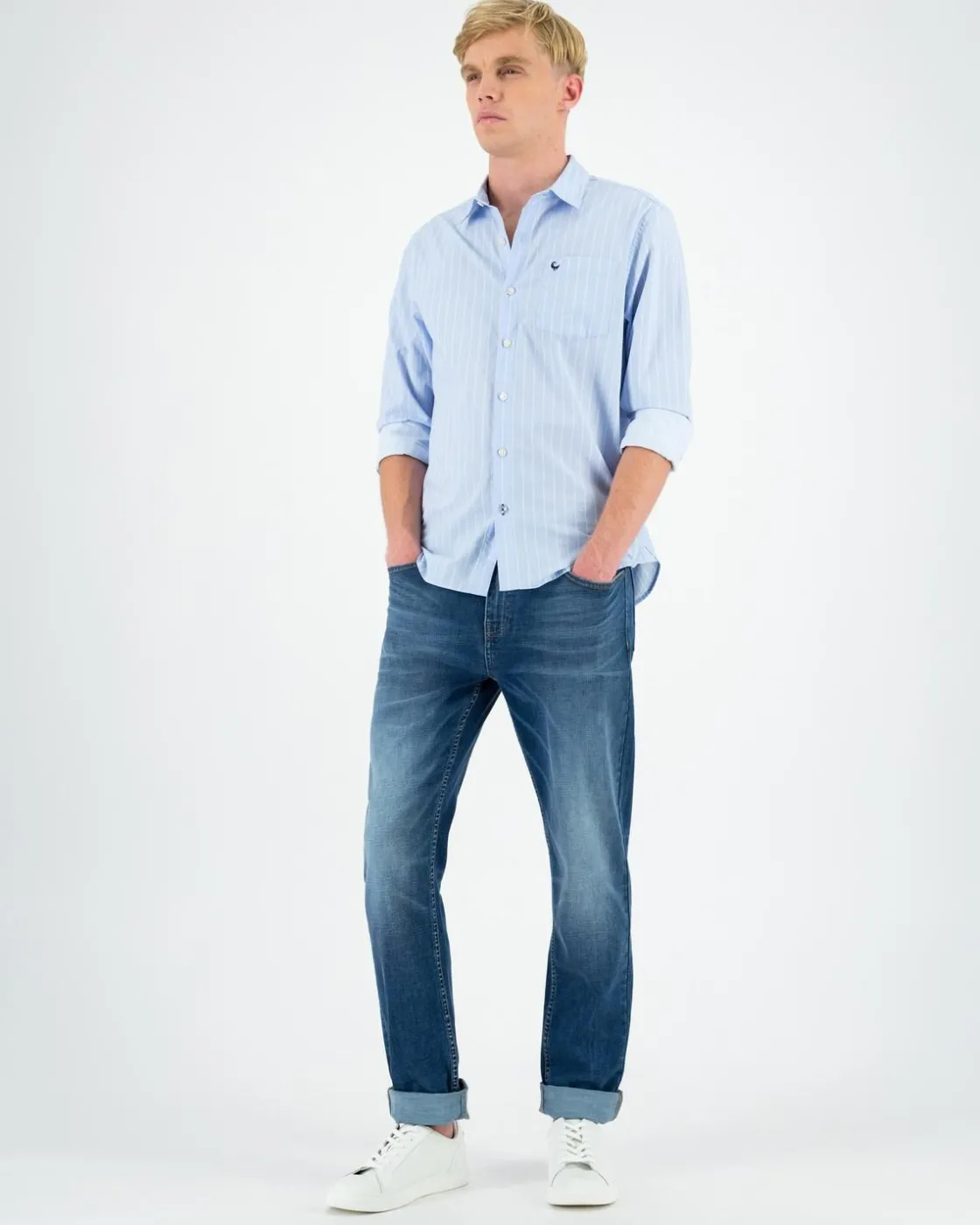 Men Old Khaki Denim>Men'S Mayson Slim Mid Wash Denim