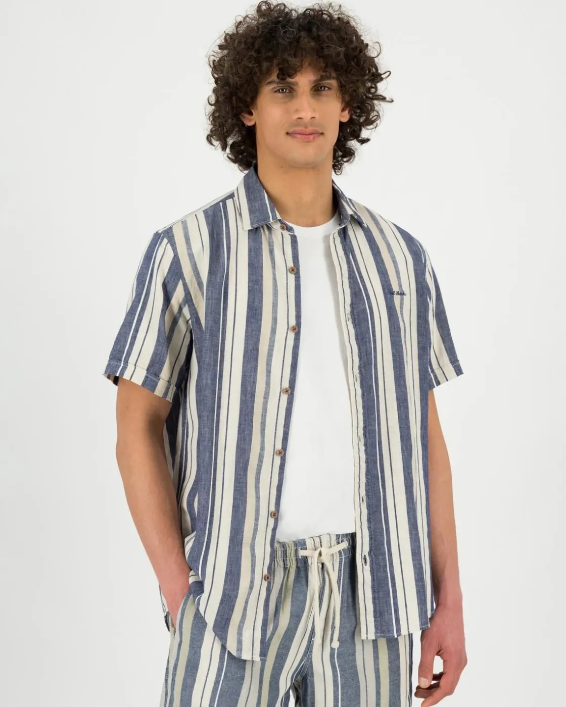 Men Old Khaki Shirts>Men'S Mike Regular Fit Stripe Shirt