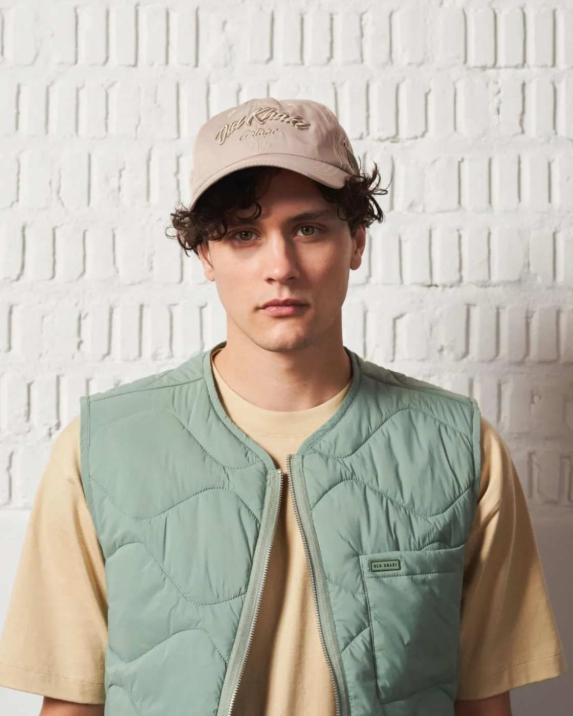 Men Old Khaki Headwear>Men'S Orson Side Badge Peak Cap