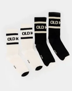 Men Old Khaki Socks & Underwear>Men'S 2-Pack Bart Branded Socks