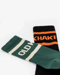 Men Old Khaki Socks & Underwear>Men'S 2-Pack Bart Branded Socks
