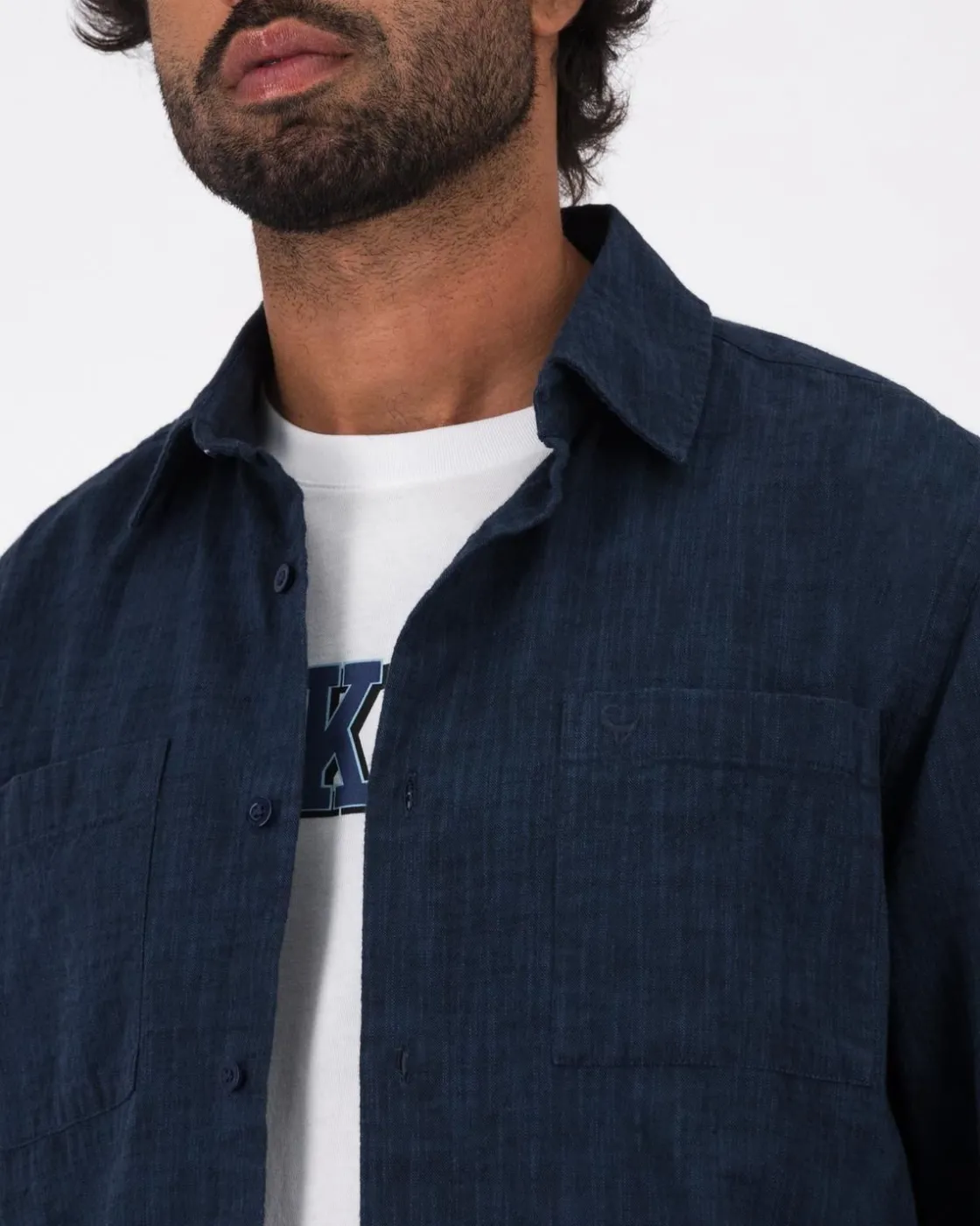 Men Old Khaki Shirts>Men'S Percy Melange Shirt