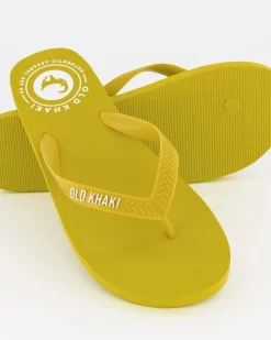 Men Old Khaki Flip-Flops>Men'S Plain Pacifico Flip Flop
