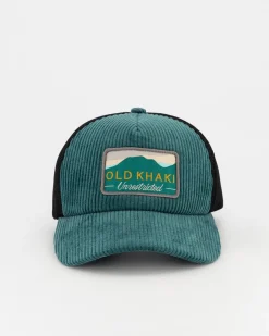 Men Old Khaki Headwear>Men'S Pumza Corduroy Trucker Cap