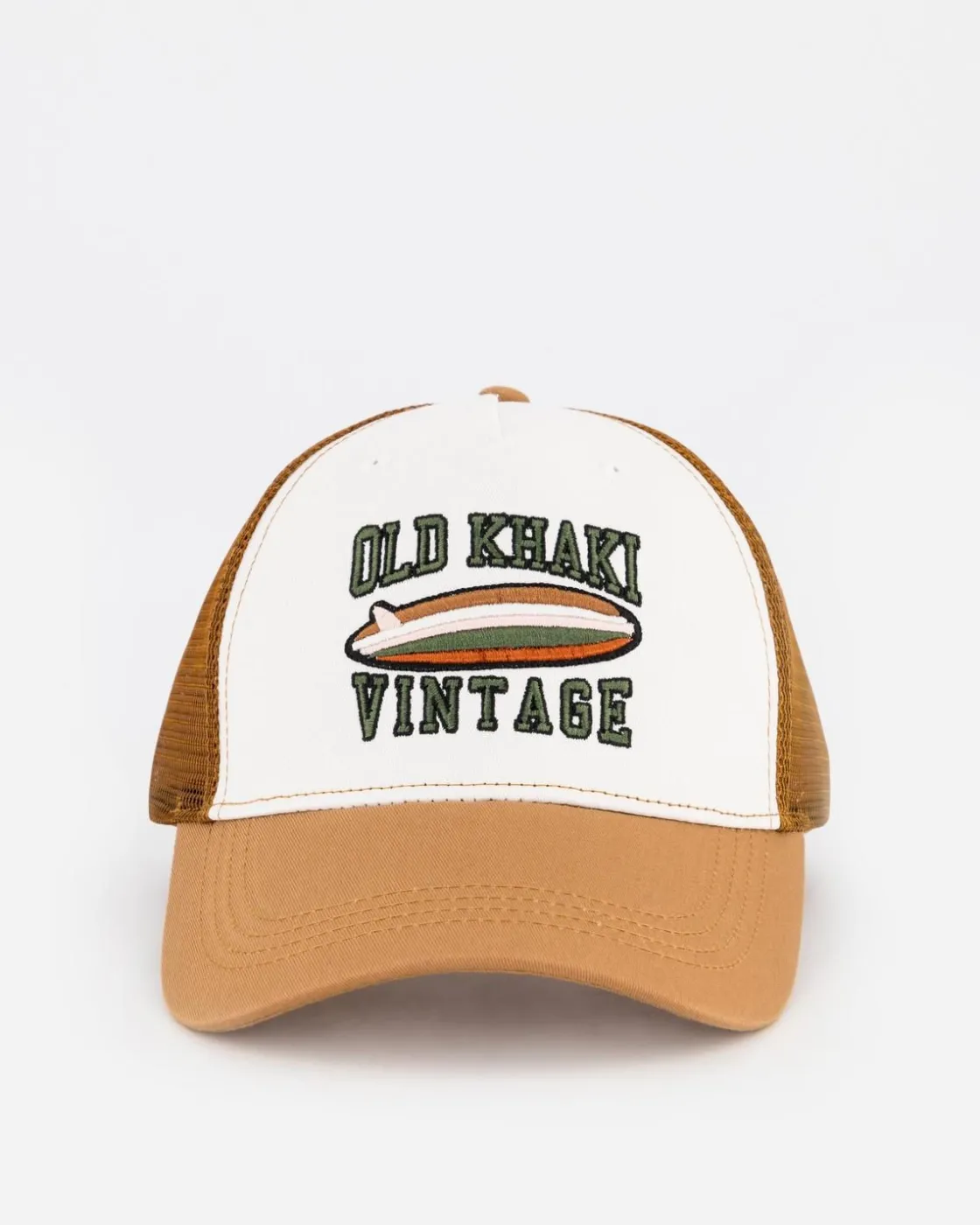 Men Old Khaki Headwear>Men'S Riggs Branded Trucker Cap