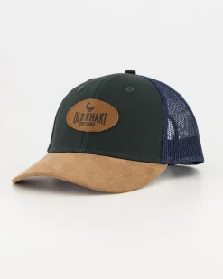 Men Old Khaki Headwear>Men'S Rio Badge Trucker Cap