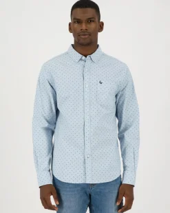 Men Old Khaki Shirts>Men'S Sean Ditsy Slim Fit Shirt