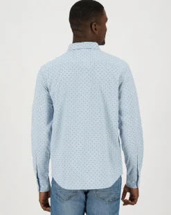 Men Old Khaki Shirts>Men'S Sean Ditsy Slim Fit Shirt